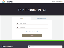 Tablet Screenshot of partner.trimit.com